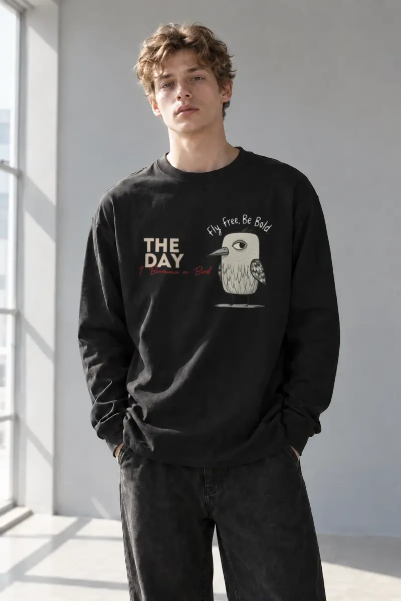 “Became A Bird” Unisex Longsleeve T-shirt | Gildan 2400
