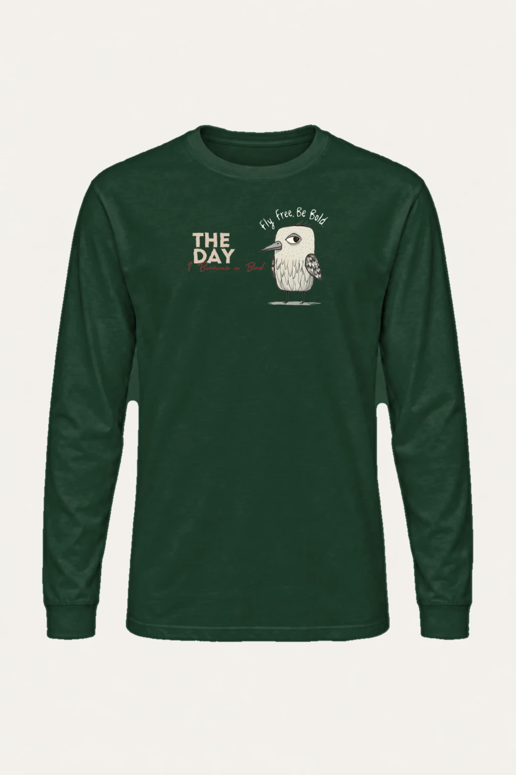 "Became A Bird" Unisex Longsleeve T-shirt | Gildan 2400