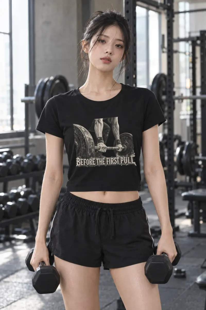 "Before the First Pull" Women's Crop Tee