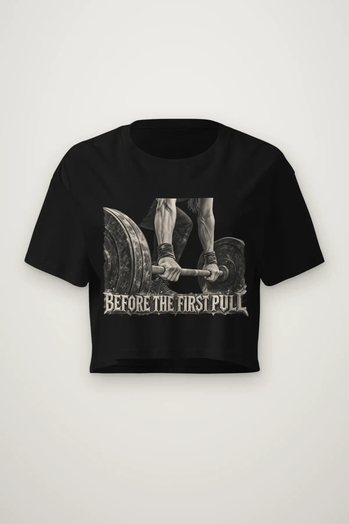 "Before the First Pull" Women's Crop Tee