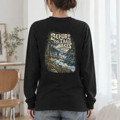 "Before the Trail Wakes" Unisex Longsleeve T-shirt