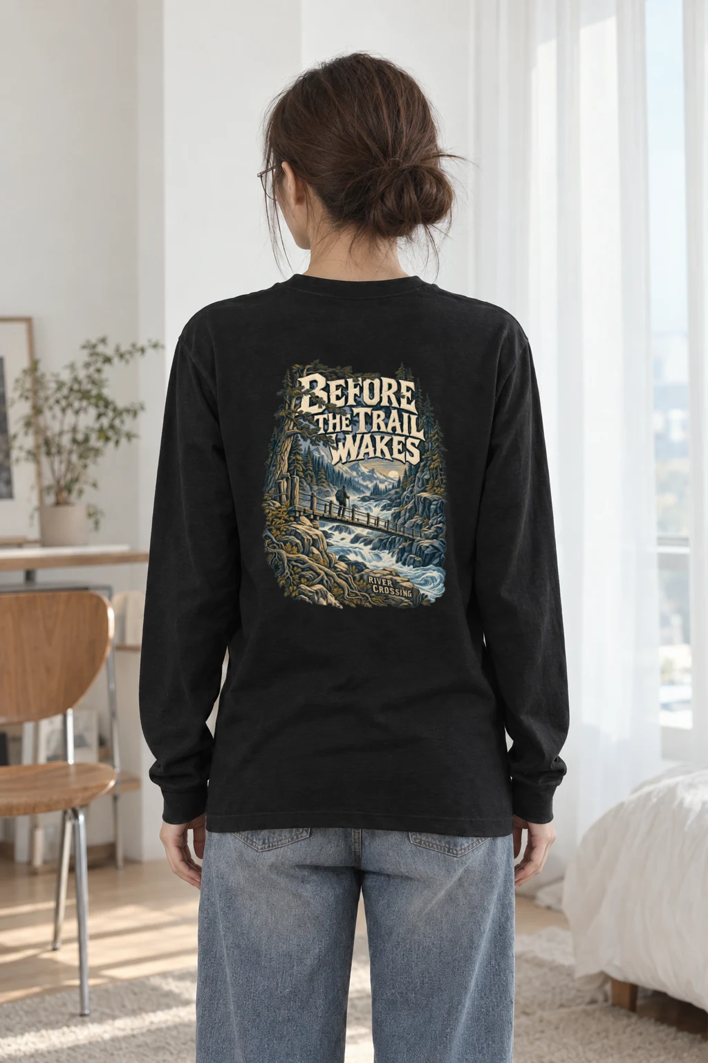 "Before the Trail Wakes" Unisex Longsleeve T-shirt