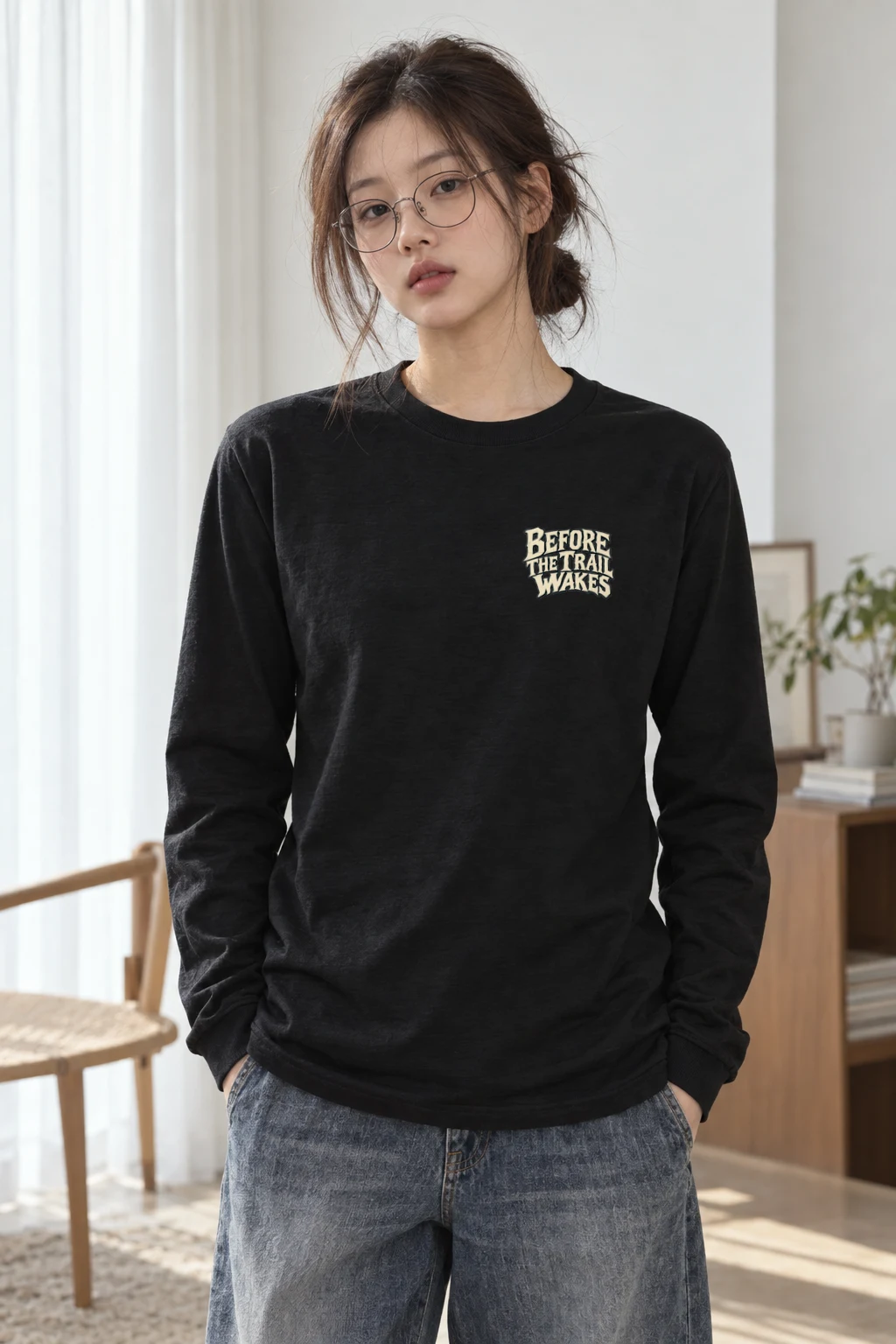 "Before the Trail Wakes" Unisex Longsleeve T-shirt