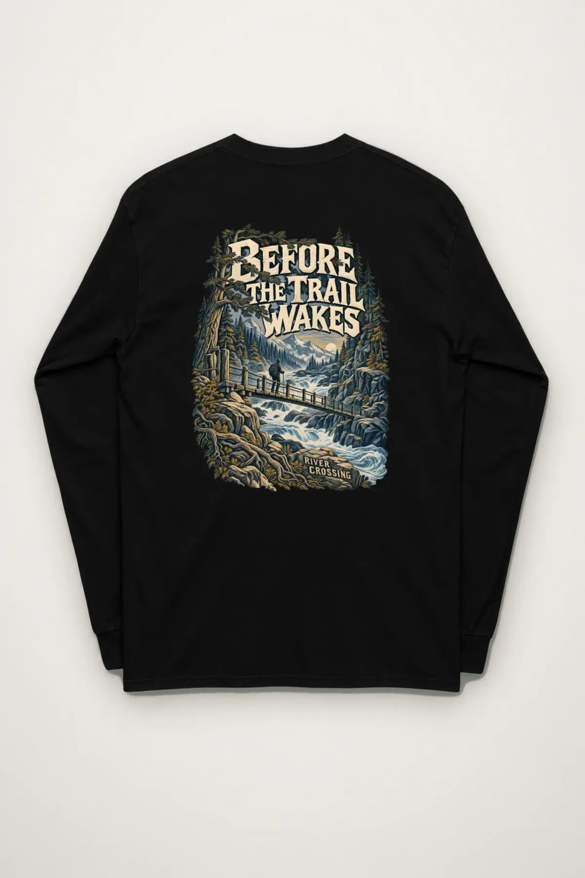 "Before the Trail Wakes" Unisex Longsleeve T-shirt