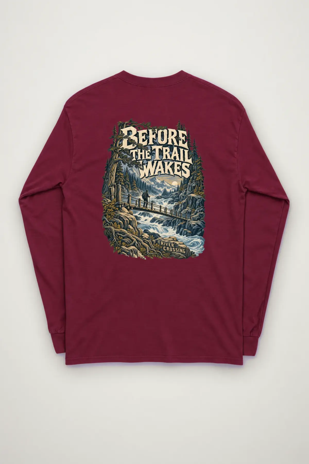"Before the Trail Wakes" Unisex Longsleeve T-shirt