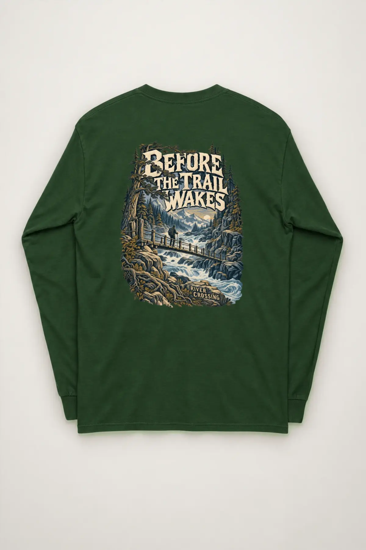 "Before the Trail Wakes" Unisex Longsleeve T-shirt