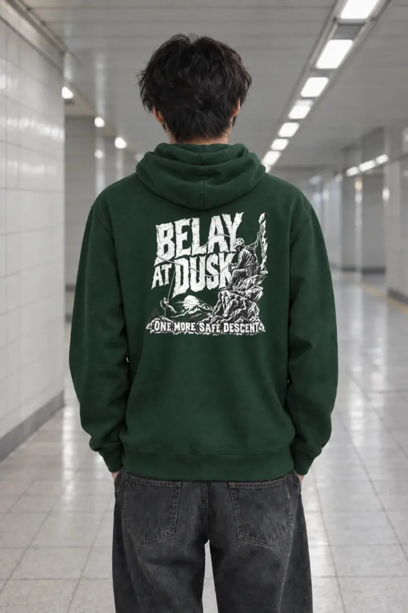 "Belay at Dusk" Heavy Blend Unisex Pullover Hoodie