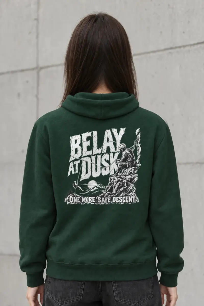 "Belay at Dusk" Heavy Blend Unisex Pullover Hoodie