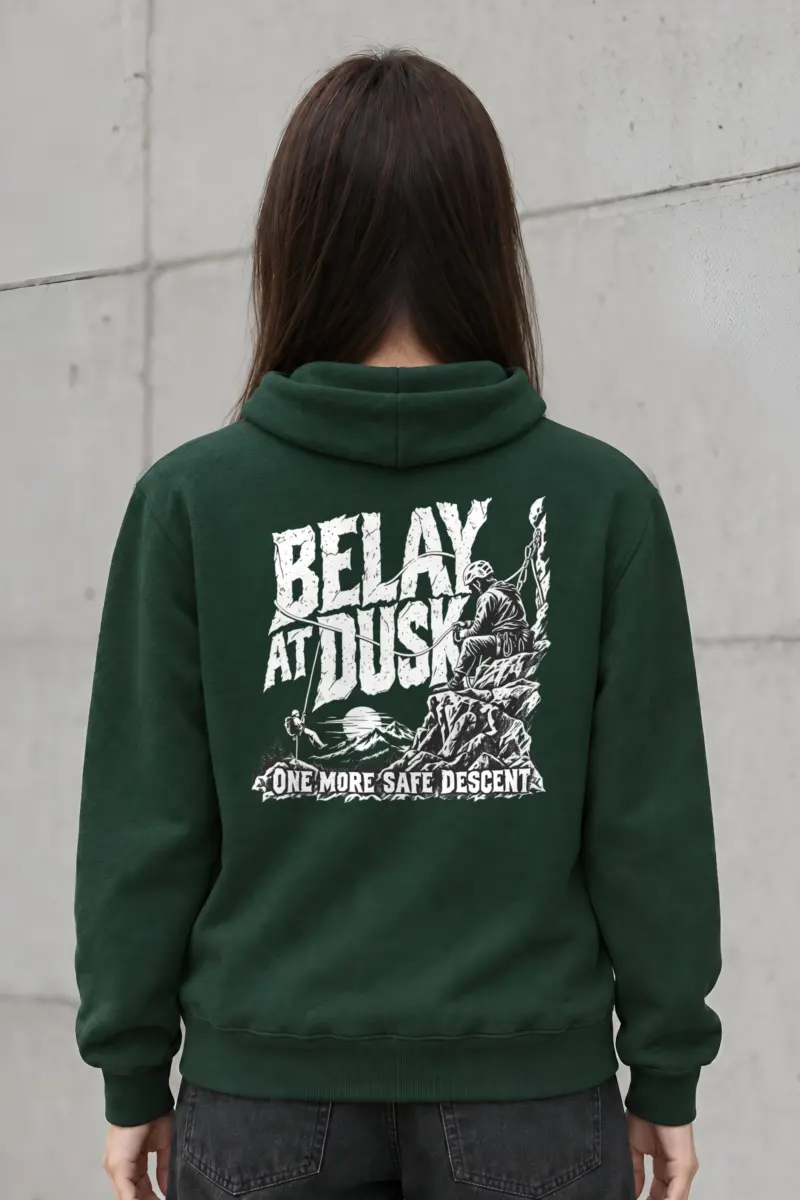 "Belay at Dusk" Heavy Blend Unisex Pullover Hoodie