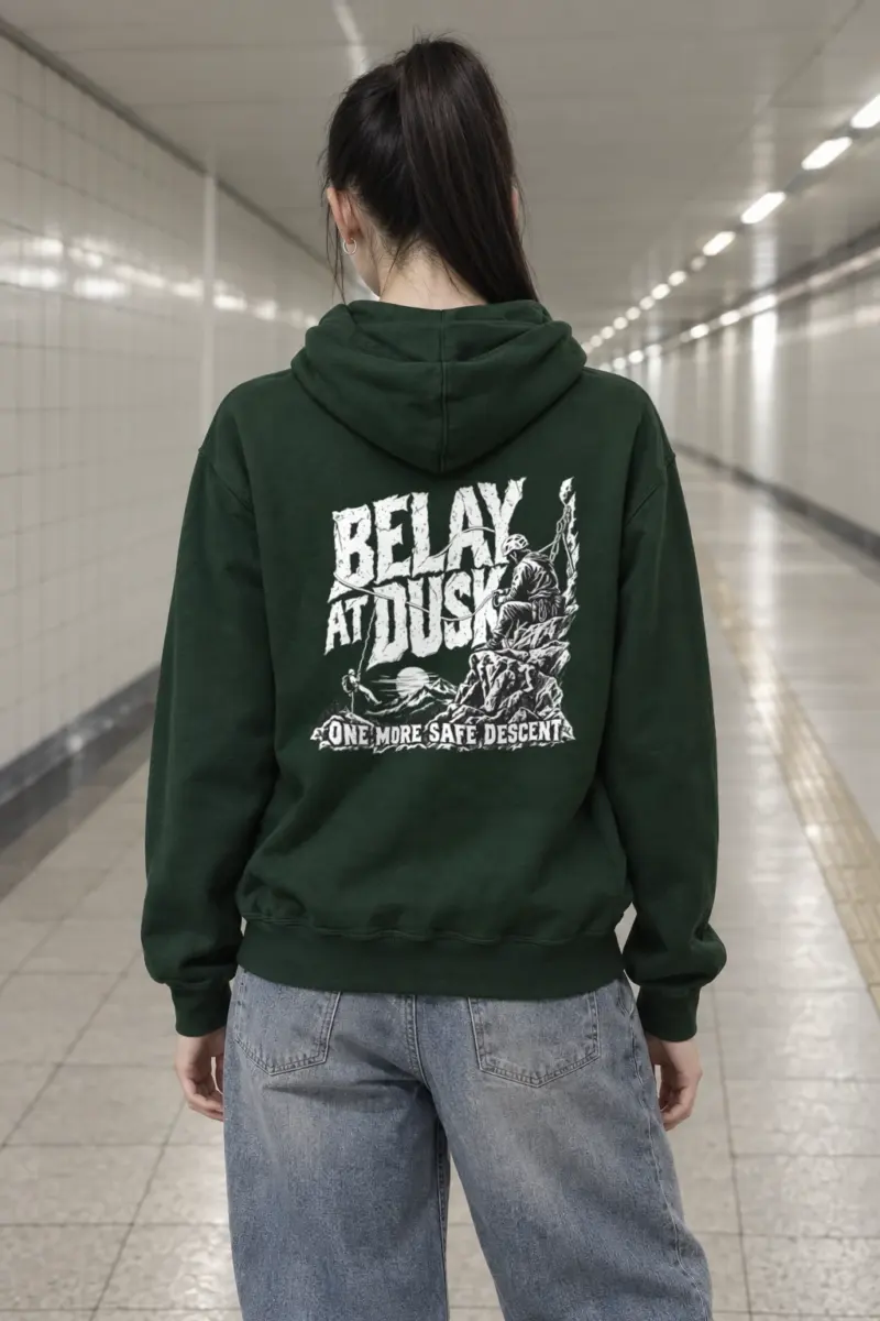 "Belay at Dusk" Heavy Blend Unisex Pullover Hoodie