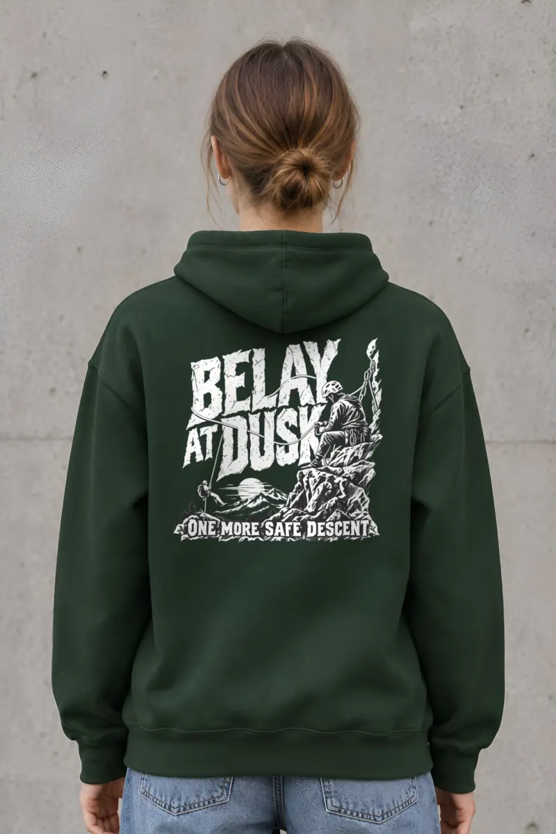 "Belay at Dusk" Heavy Blend Unisex Pullover Hoodie