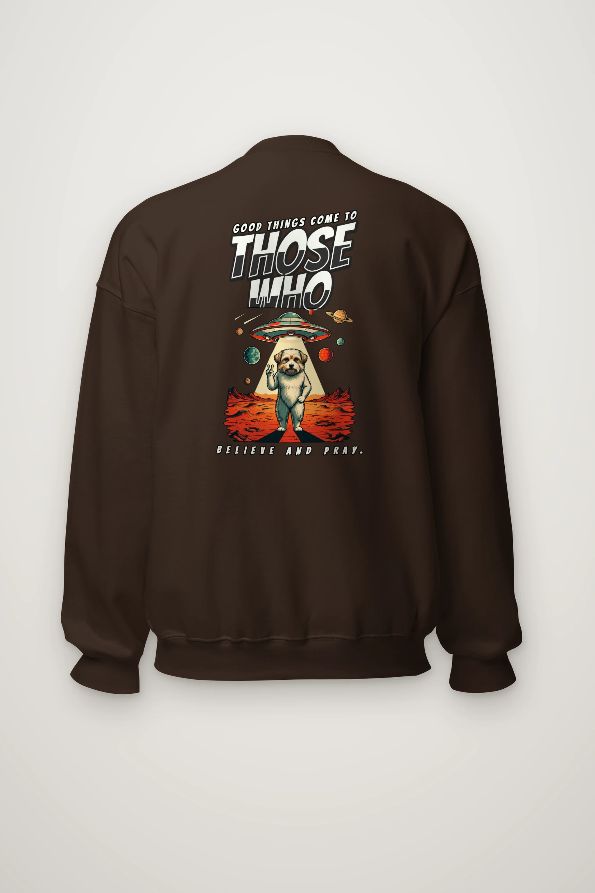 "Believe And Pray" Heavy Blend Unisex Crewneck Sweatshirt