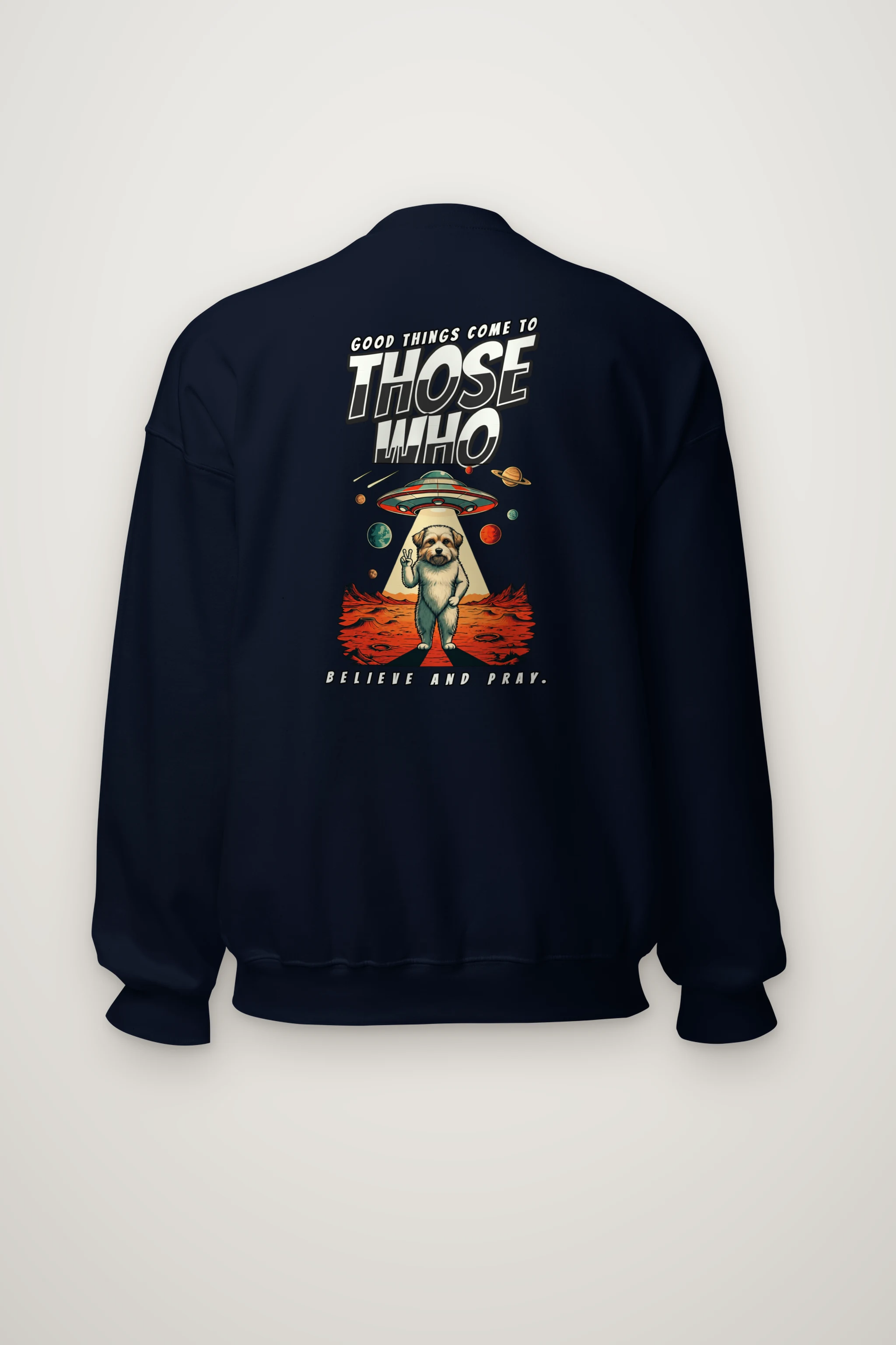 "Believe And Pray" Heavy Blend Unisex Crewneck Sweatshirt