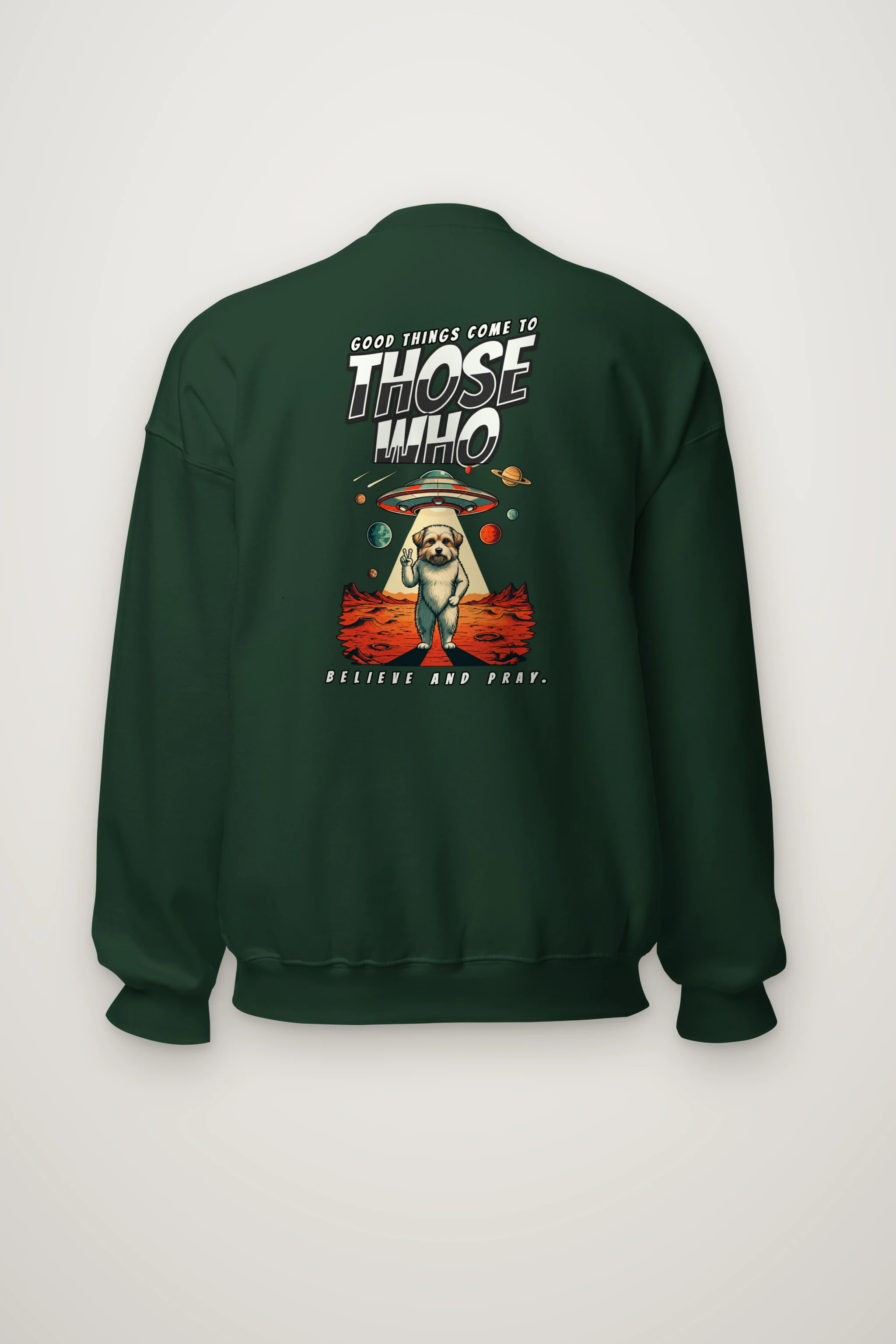 "Believe And Pray" Heavy Blend Unisex Crewneck Sweatshirt