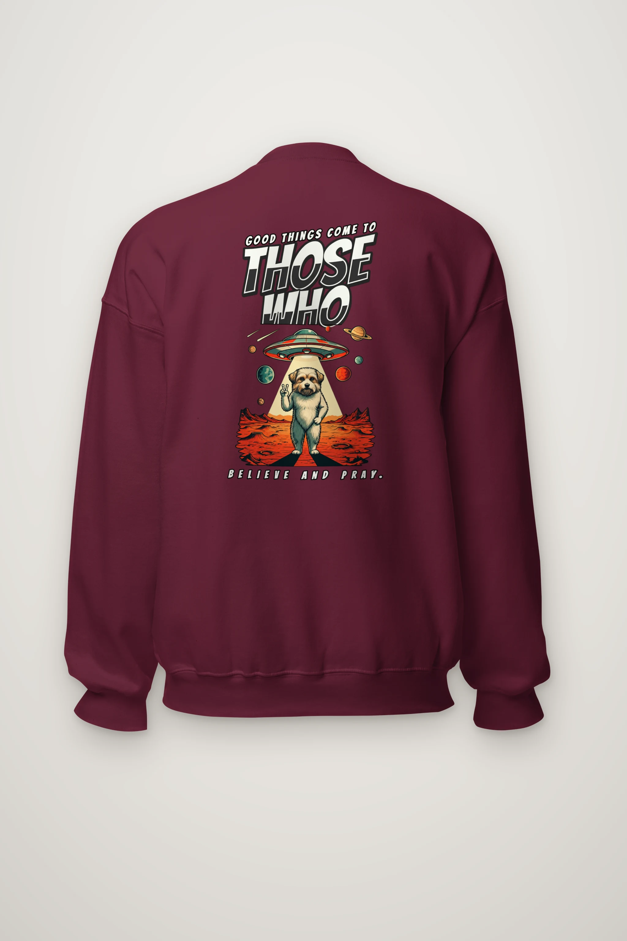 "Believe And Pray" Heavy Blend Unisex Crewneck Sweatshirt