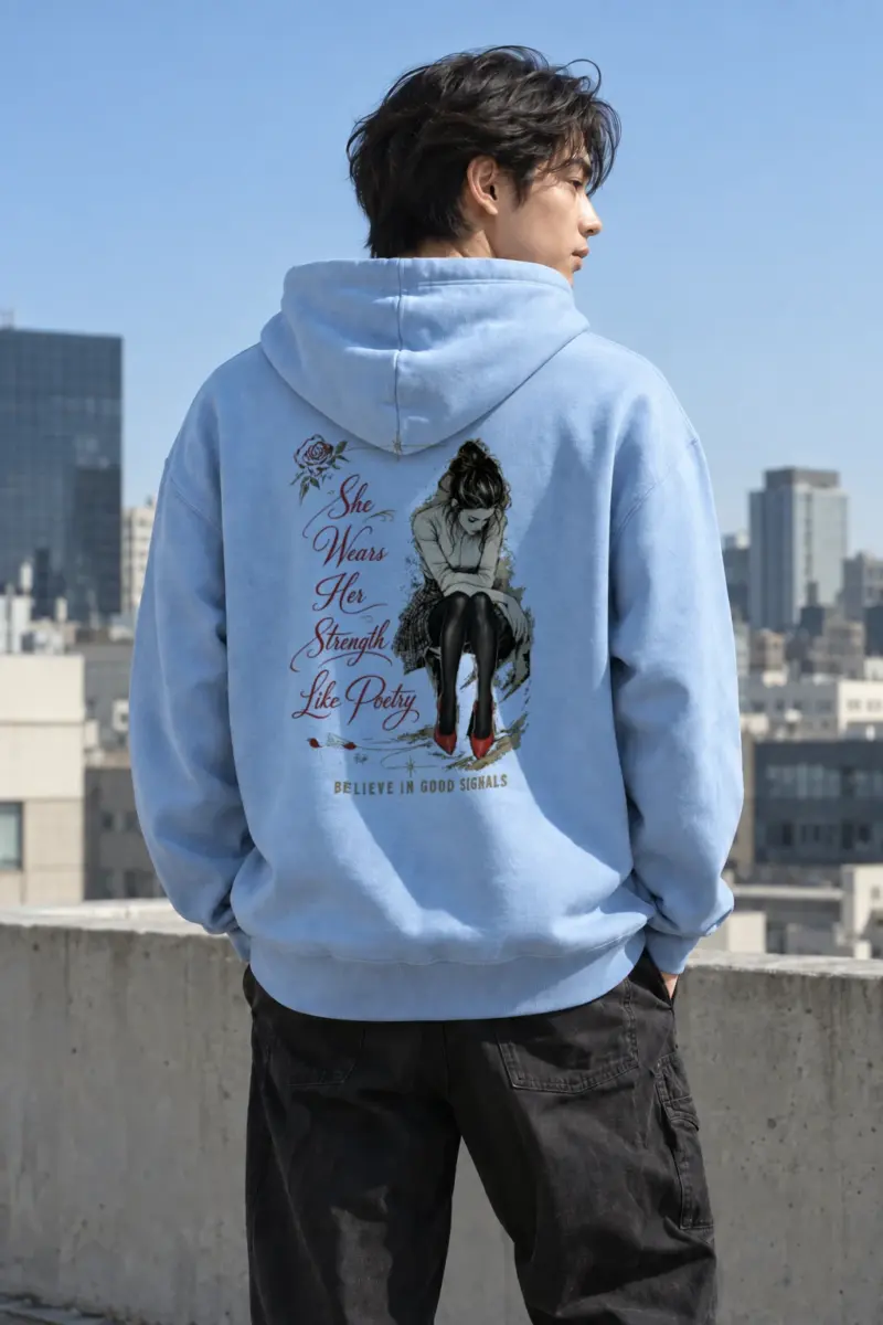 "Believe In Good Signals" Heavy Blend Unisex Pullover Hoodie | Gildan 18500
