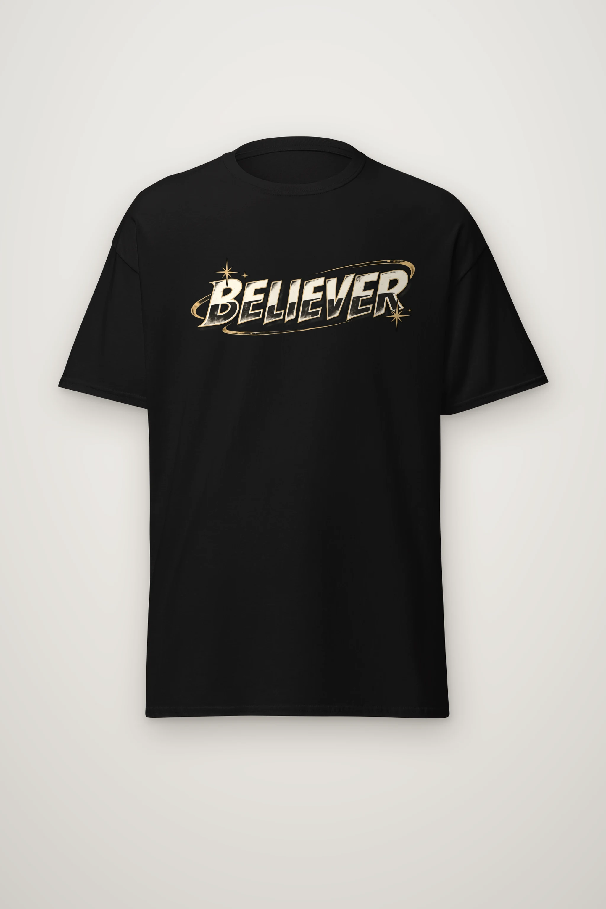 "Believer Starburst" Heavyweight Unisex Crewneck T-shirt