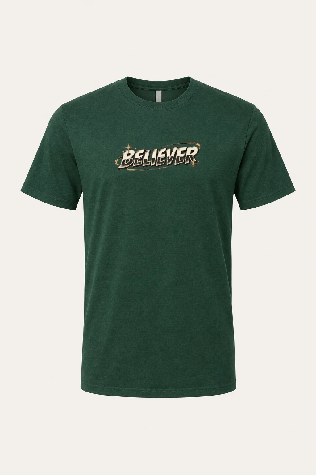 "Believer Starburst" Heavyweight Unisex Crewneck T-shirt | Gildan 5000
