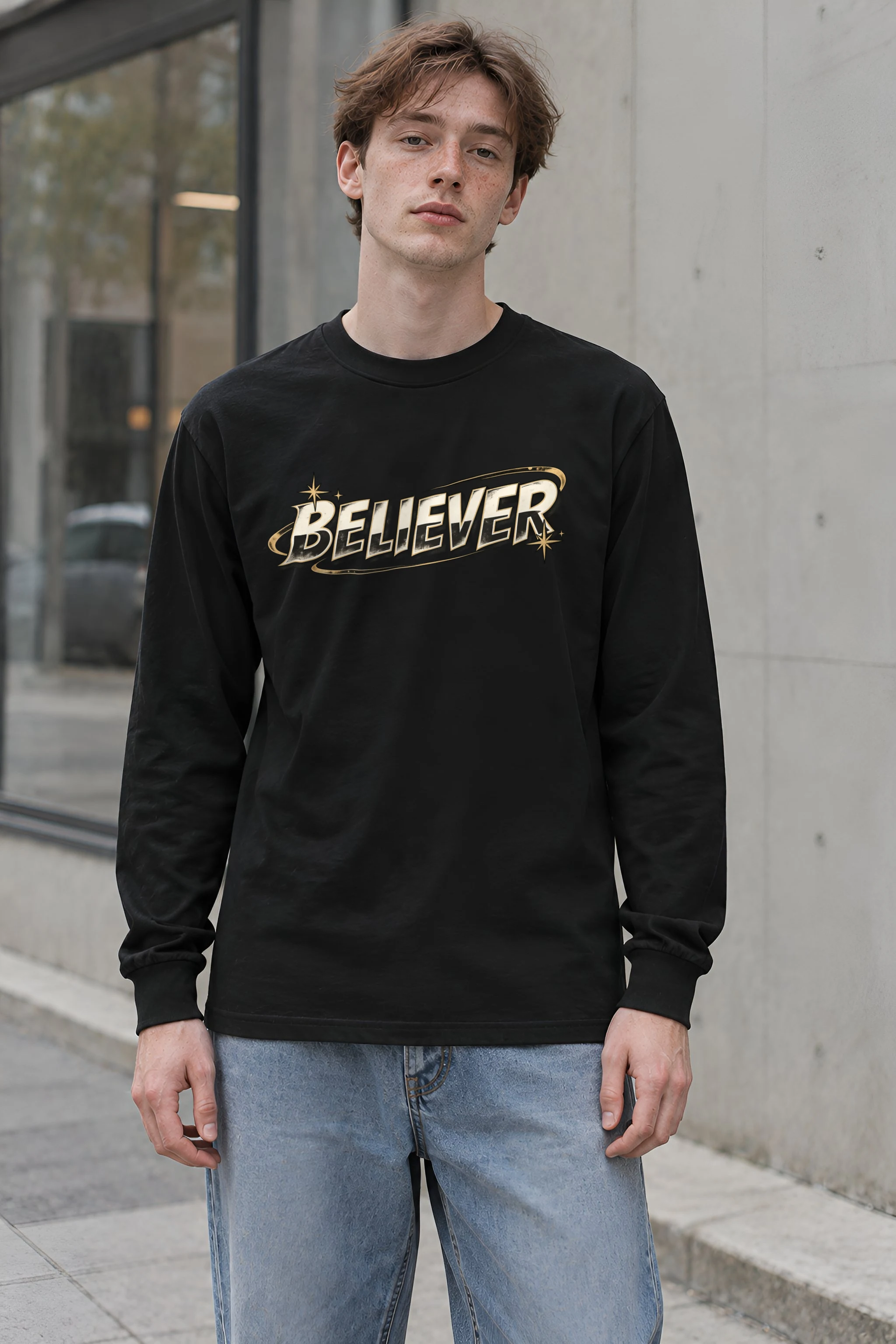 "Believer Starburst" Unisex Longsleeve T-shirt