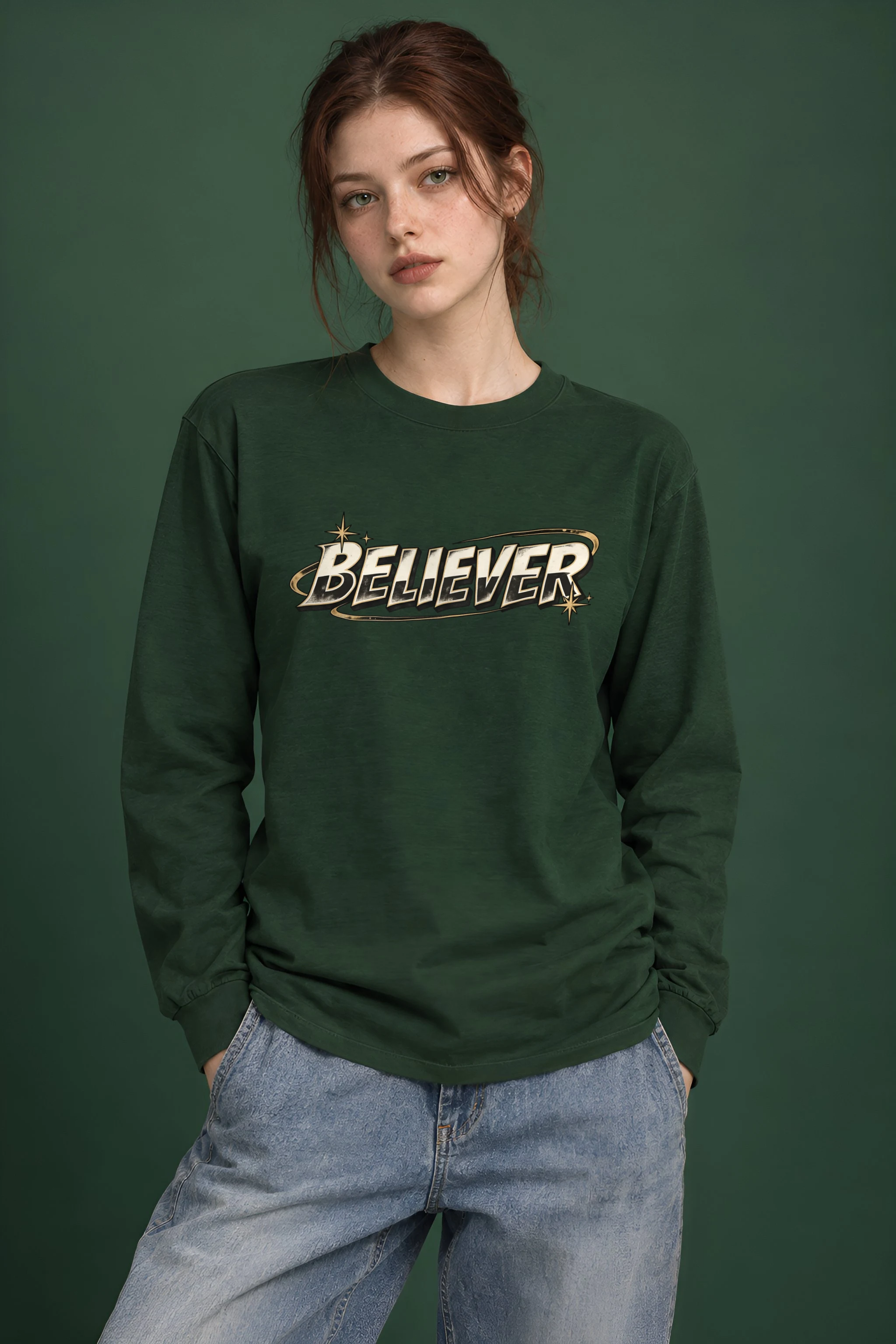 "Believer Starburst" Unisex Longsleeve T-shirt