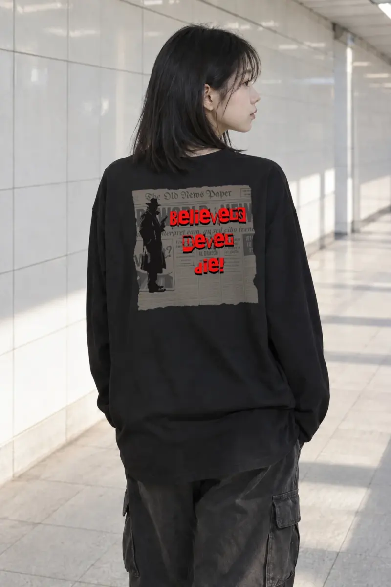 "Believers Never Die" Unisex Longsleeve T-shirt | Gildan 2400