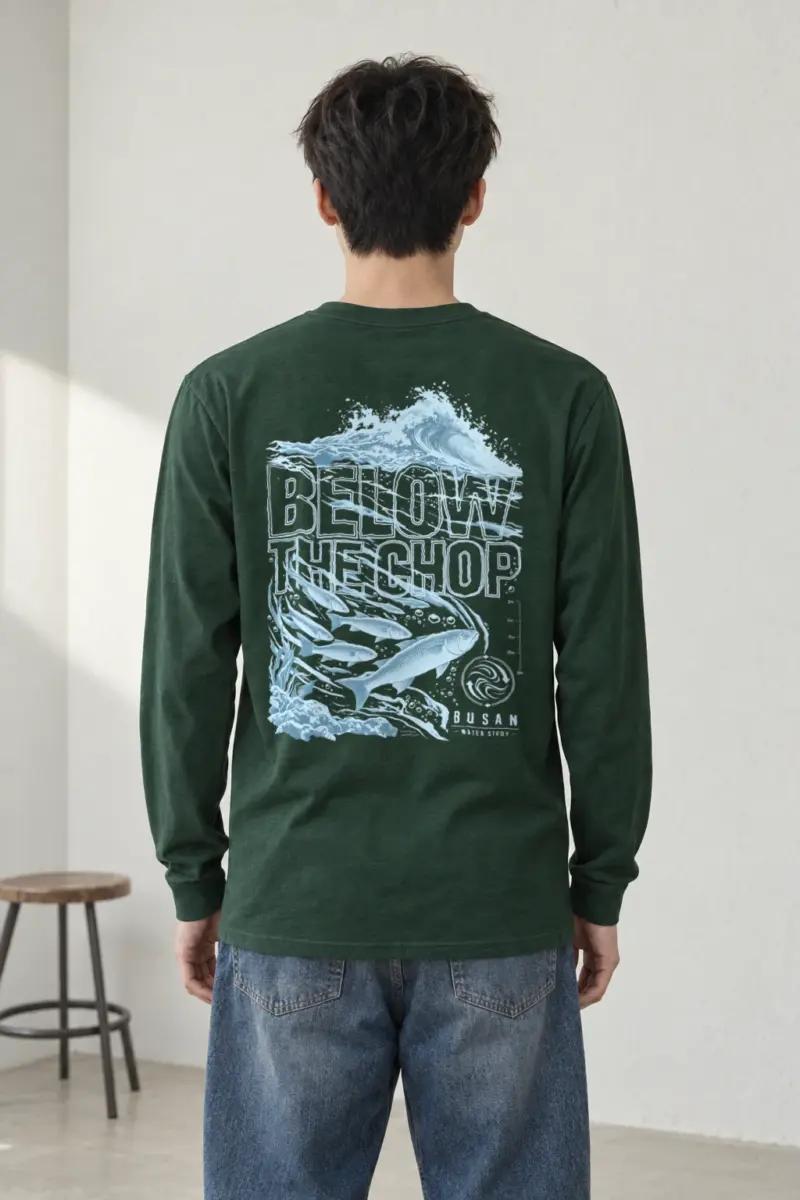 "Below The Chop" Unisex Longsleeve T-shirt | Gildan 2400
