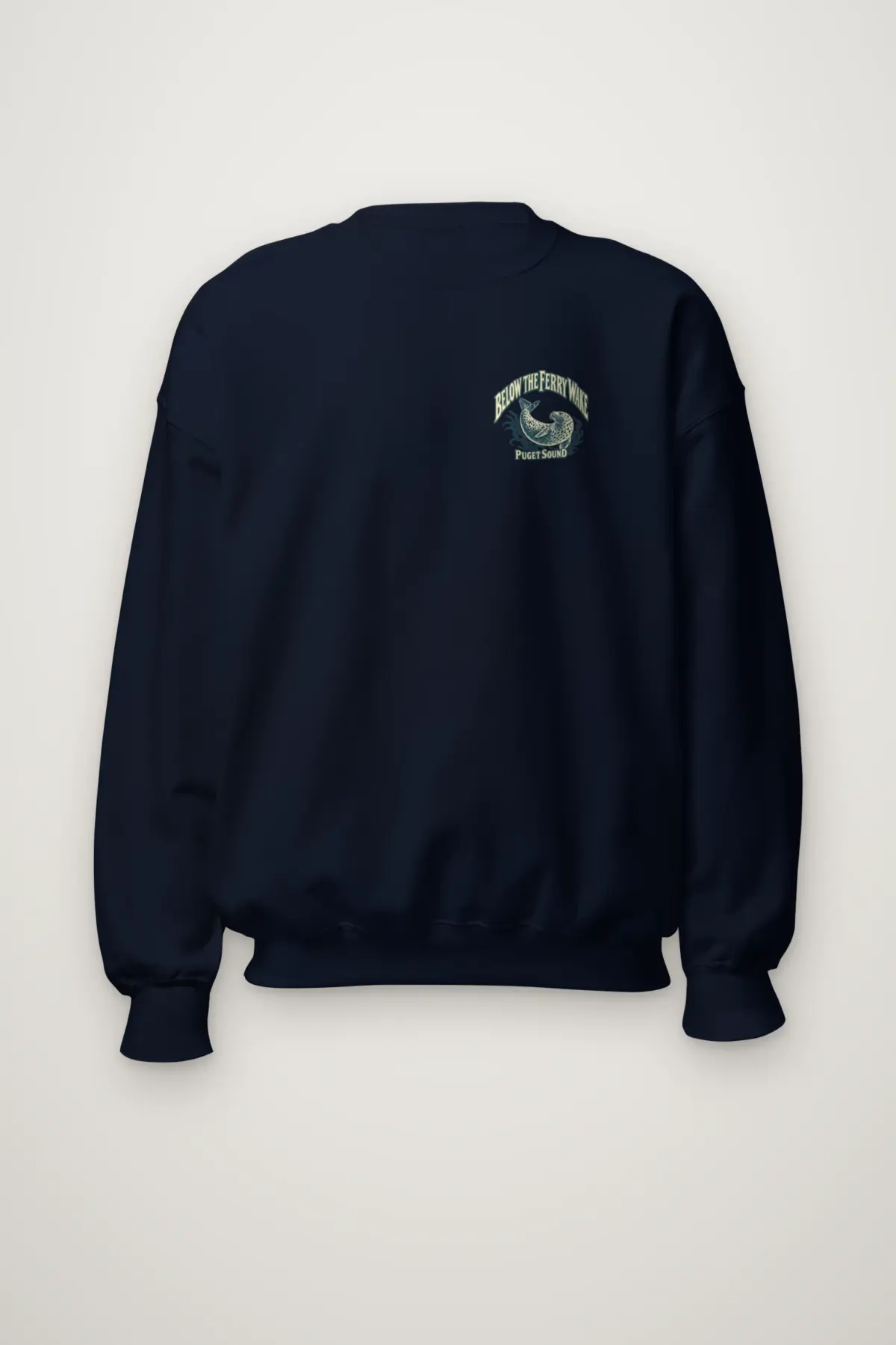 "Below the Ferry Wake" Heavy Blend Unisex Crewneck Sweatshirt