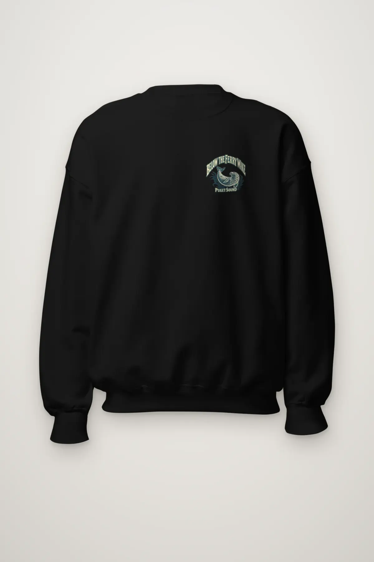 "Below the Ferry Wake" Heavy Blend Unisex Crewneck Sweatshirt