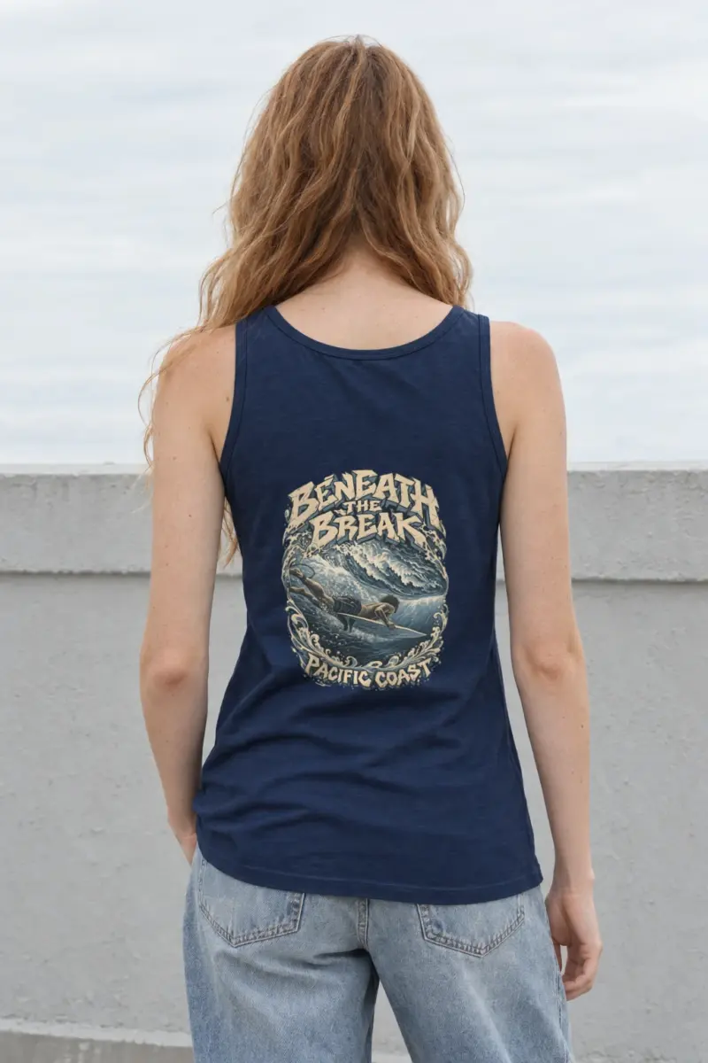 "Beneath the Break Pacific Coast" Unisex Jersey Tank