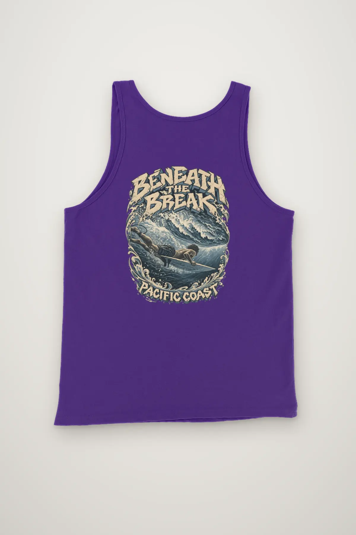 "Beneath the Break Pacific Coast" Unisex Jersey Tank
