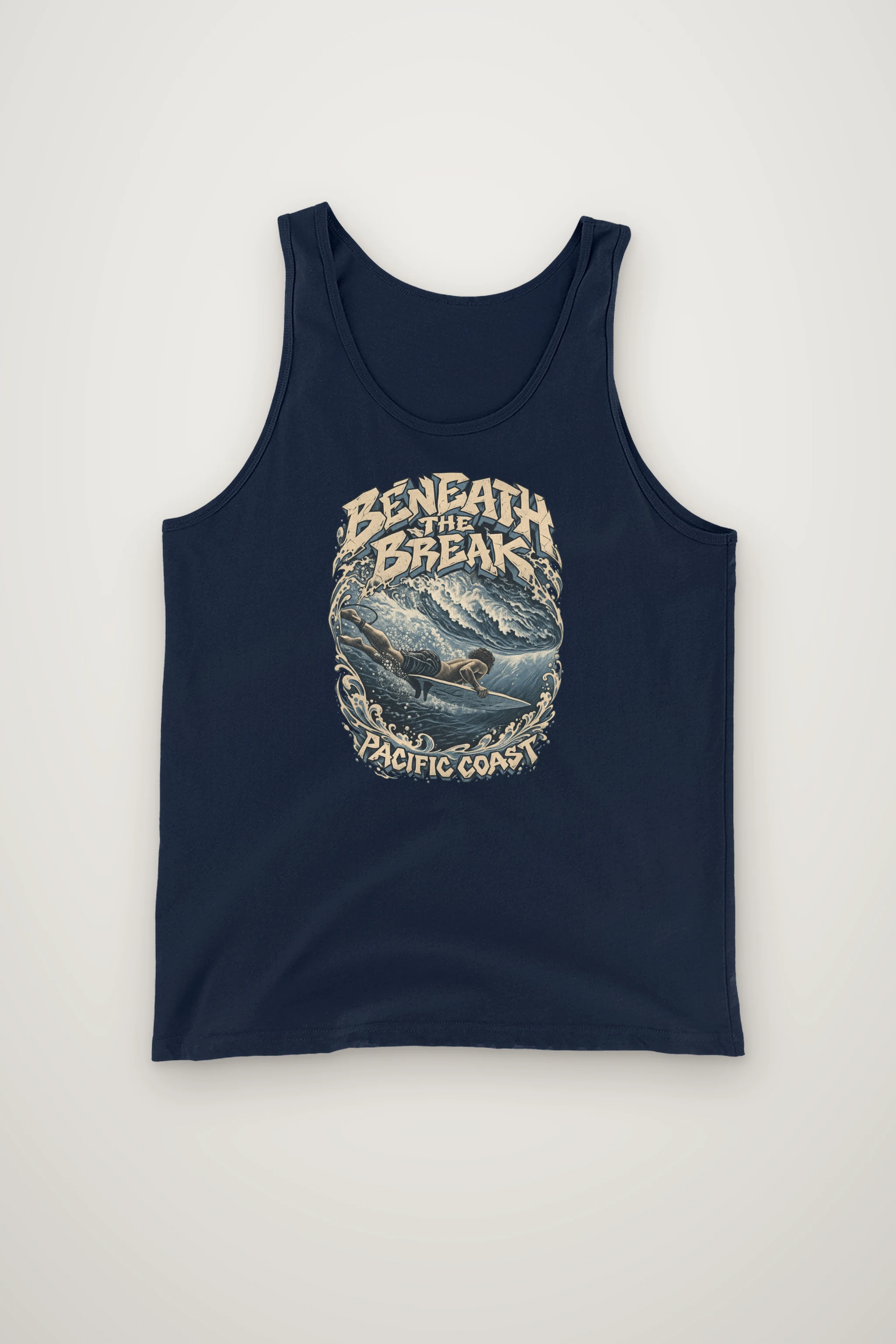"Beneath the Break Pacific Coast" Unisex Jersey Tank