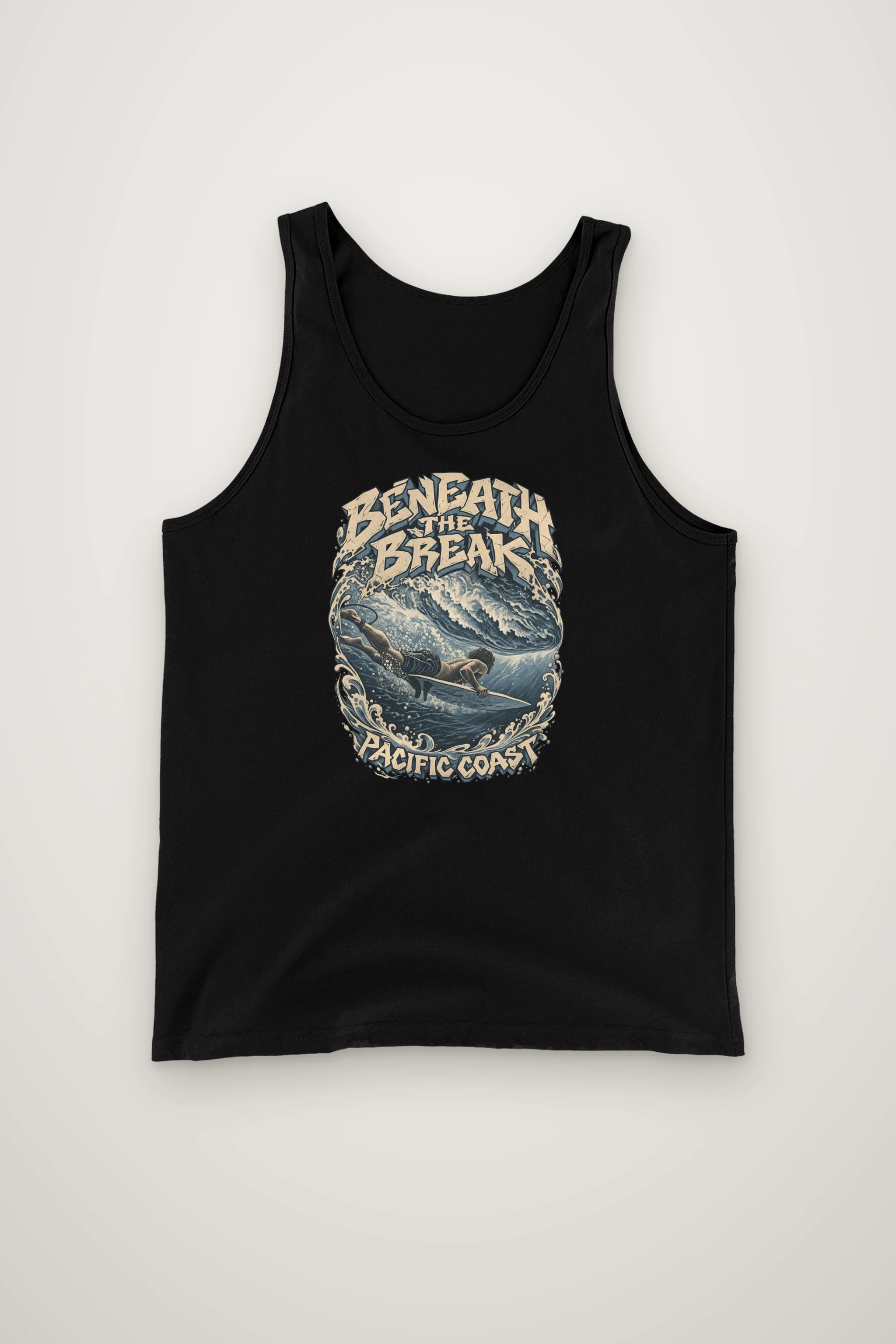 "Beneath the Break Pacific Coast" Unisex Jersey Tank