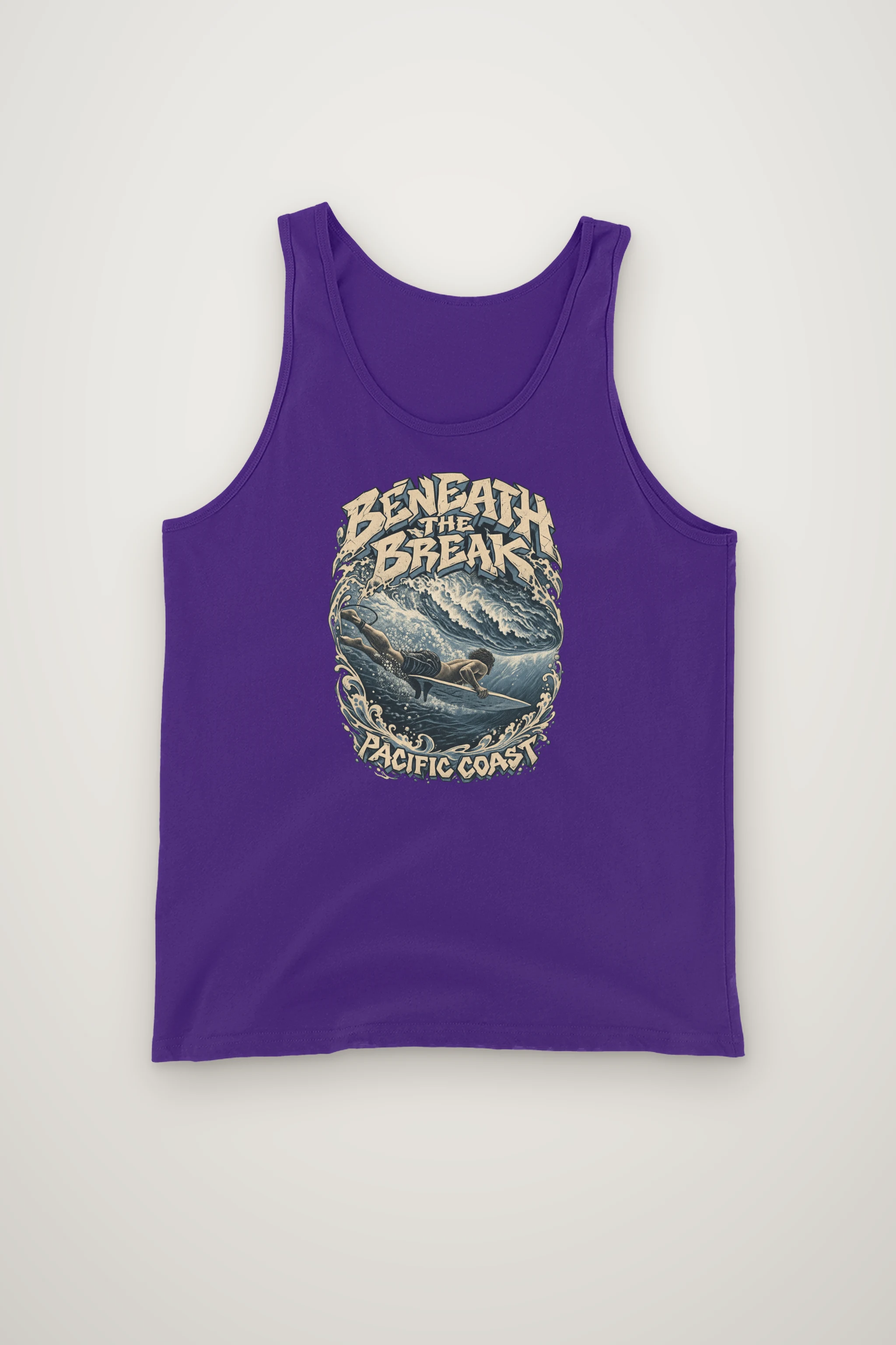 "Beneath the Break Pacific Coast" Unisex Jersey Tank