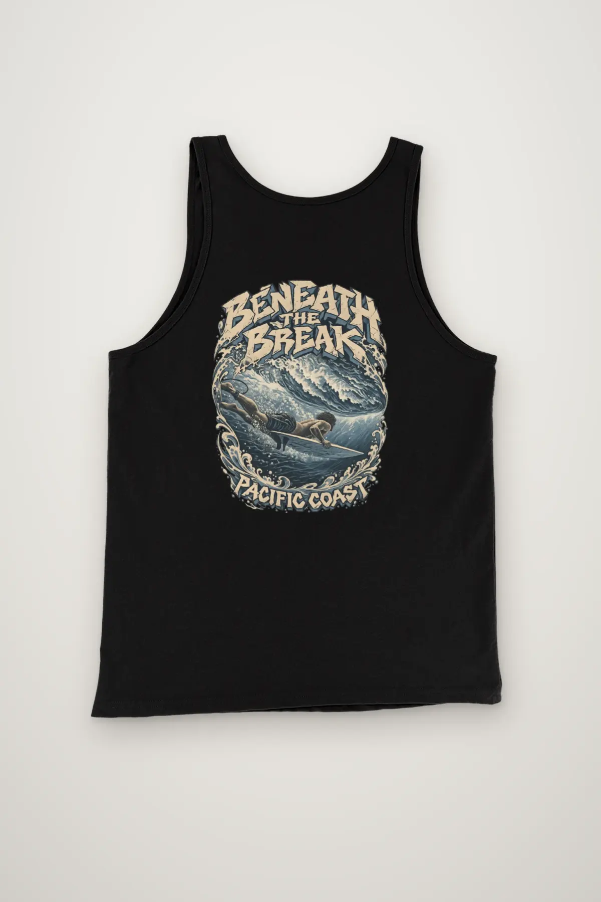 "Beneath the Break Pacific Coast" Unisex Jersey Tank