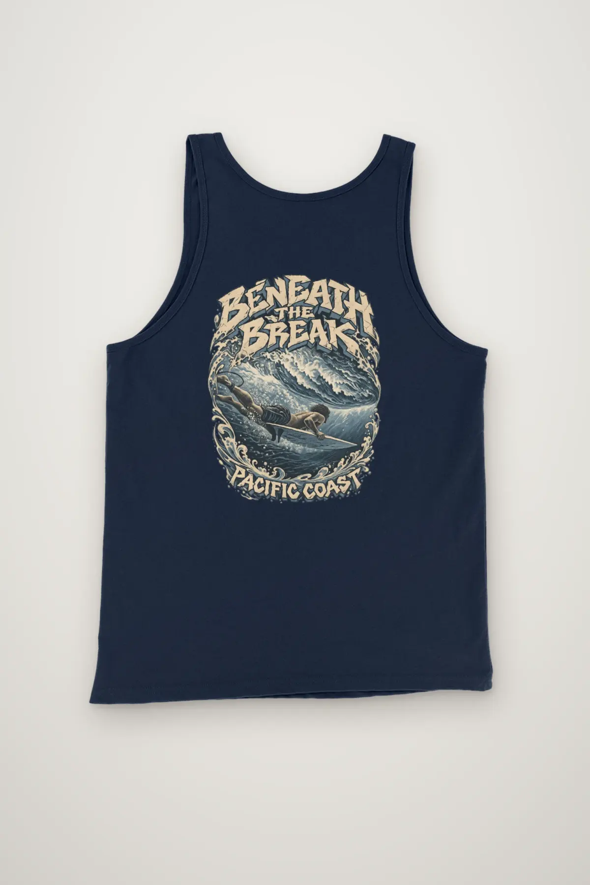 "Beneath the Break Pacific Coast" Unisex Jersey Tank