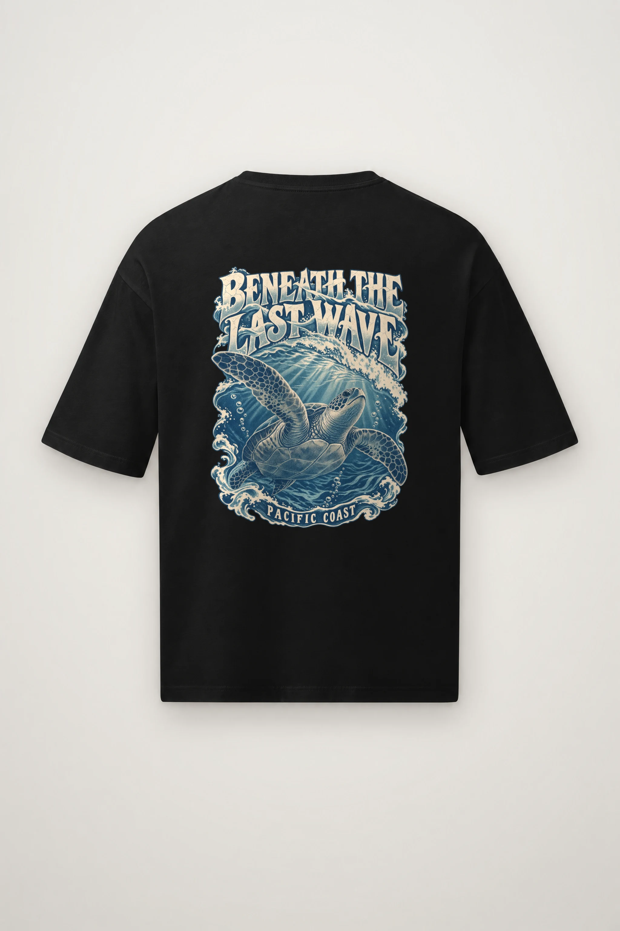 "Beneath the Last Wave" Men's Oversized Heavyweight Crewneck T-Shirt
