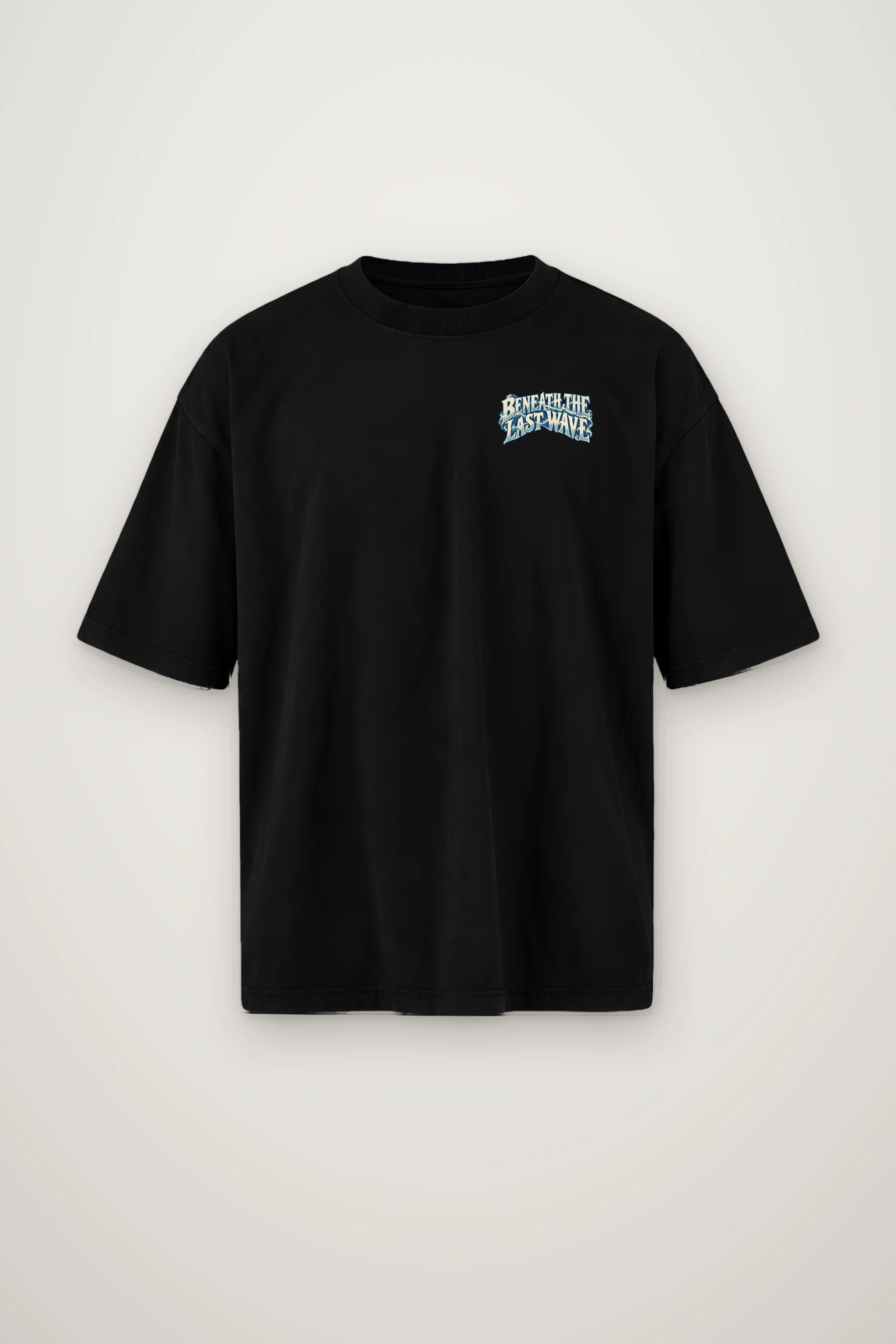 "Beneath the Last Wave" Men's Oversized Heavyweight Crewneck T-Shirt