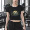 "Beneath the Pier Morning Swim" Women's Crop Tee