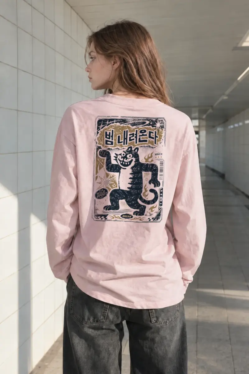 "Beom Naeryeonda Spirit" Unisex Longsleeve T-shirt | Gildan 2400