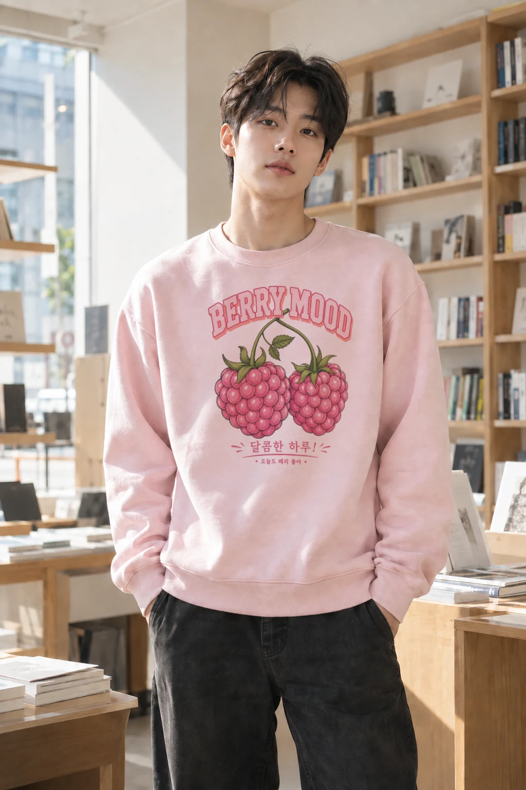 "Berry Mood" Heavy Blend Unisex Crewneck Sweatshirt | Gildan 18000
