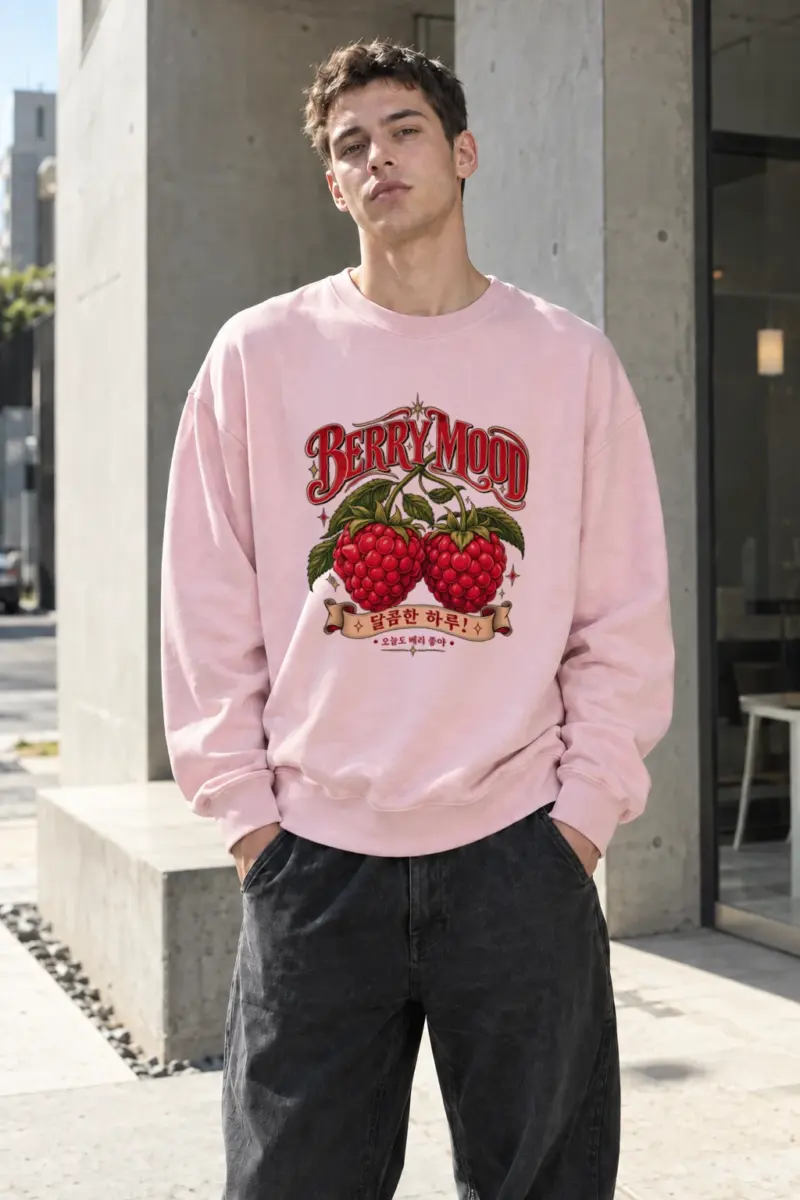 "Berry Mood" Heavy Blend Unisex Crewneck Sweatshirt | Gildan 18000