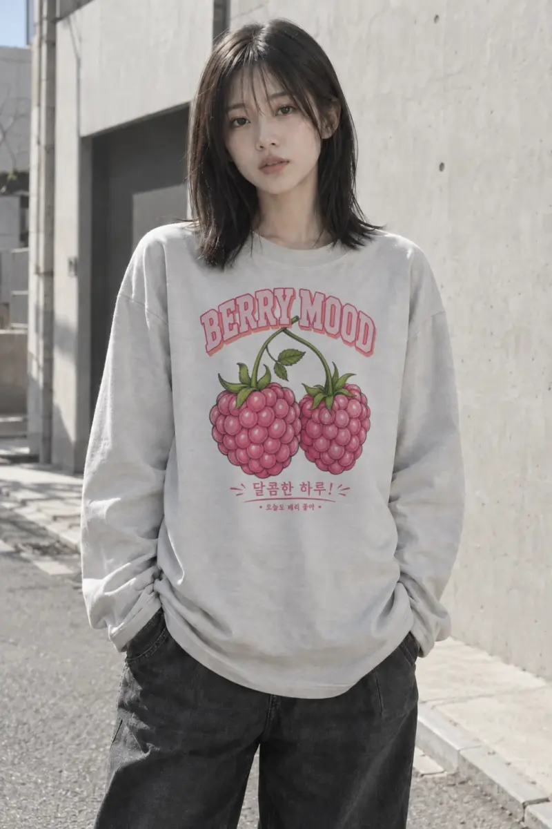 “Berry Mood” Unisex Longsleeve T-shirt | Gildan 2400
