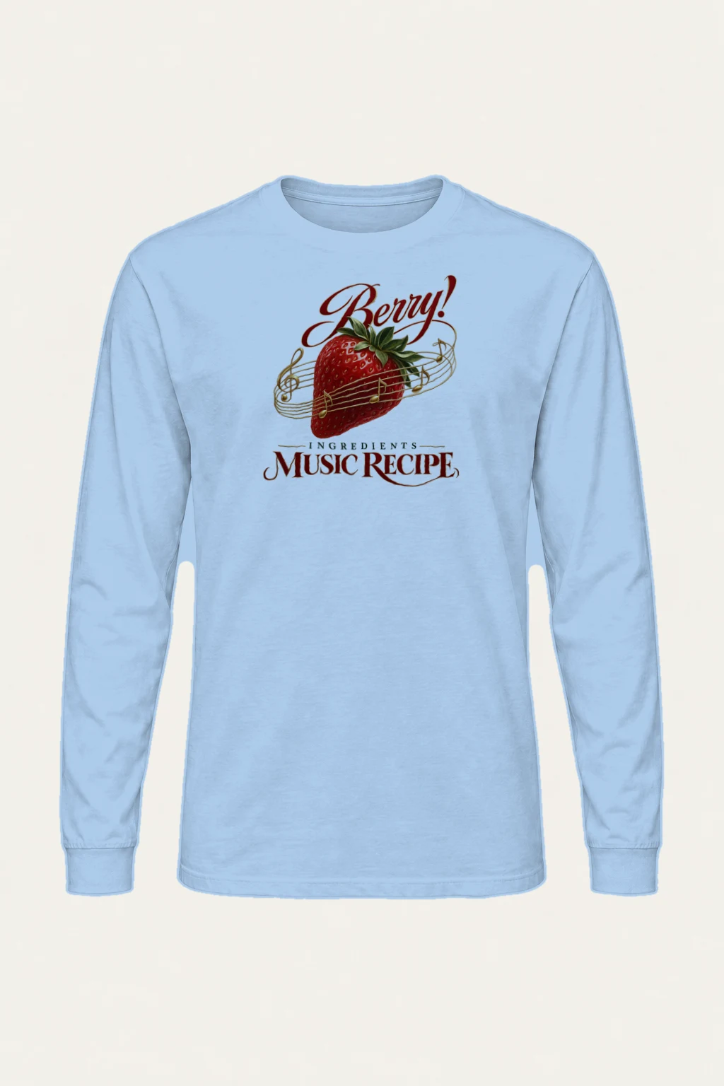 "Berry Music Recipe" Unisex Longsleeve T-shirt | Gildan 2400