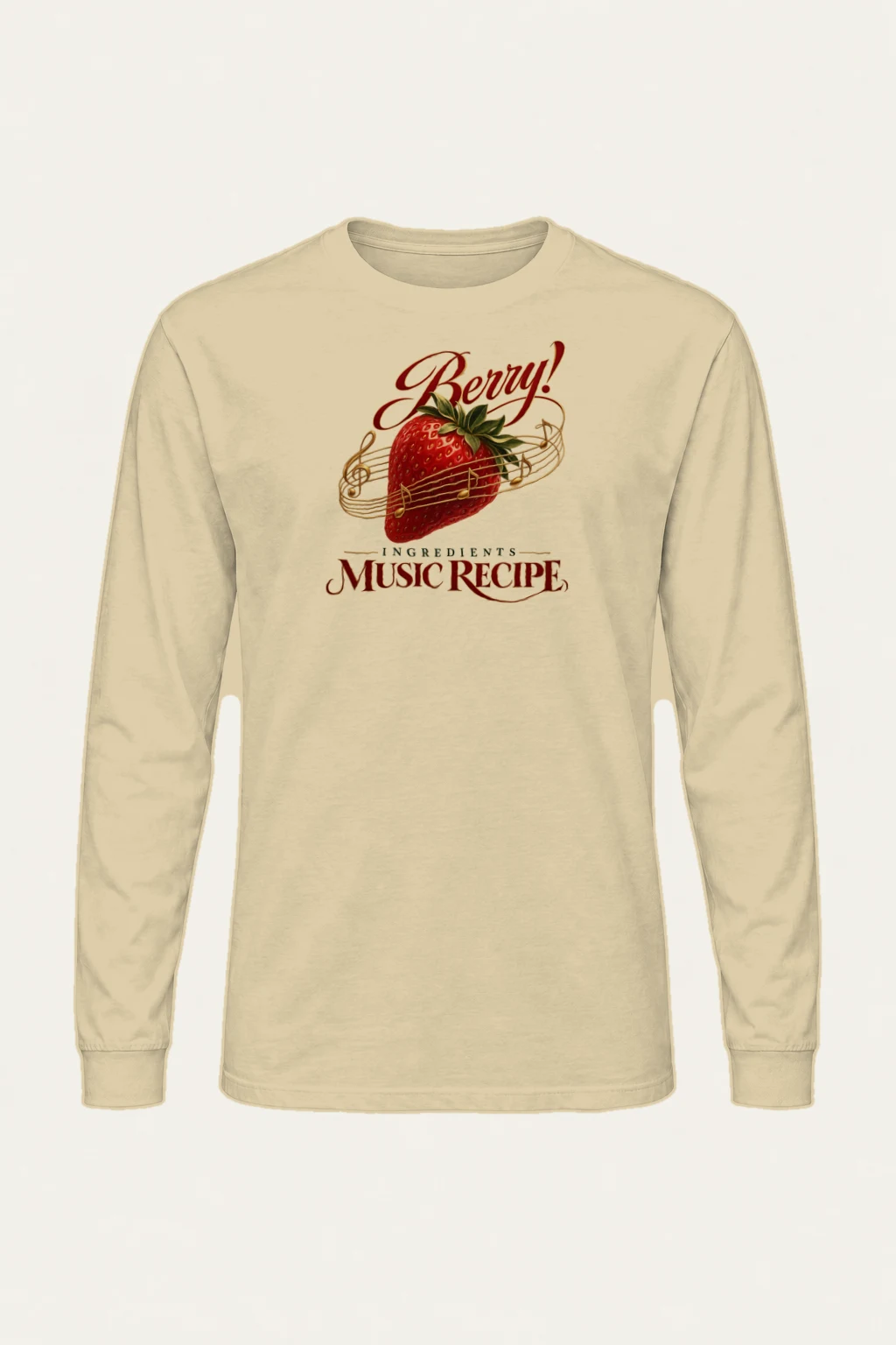 "Berry Music Recipe" Unisex Longsleeve T-shirt | Gildan 2400