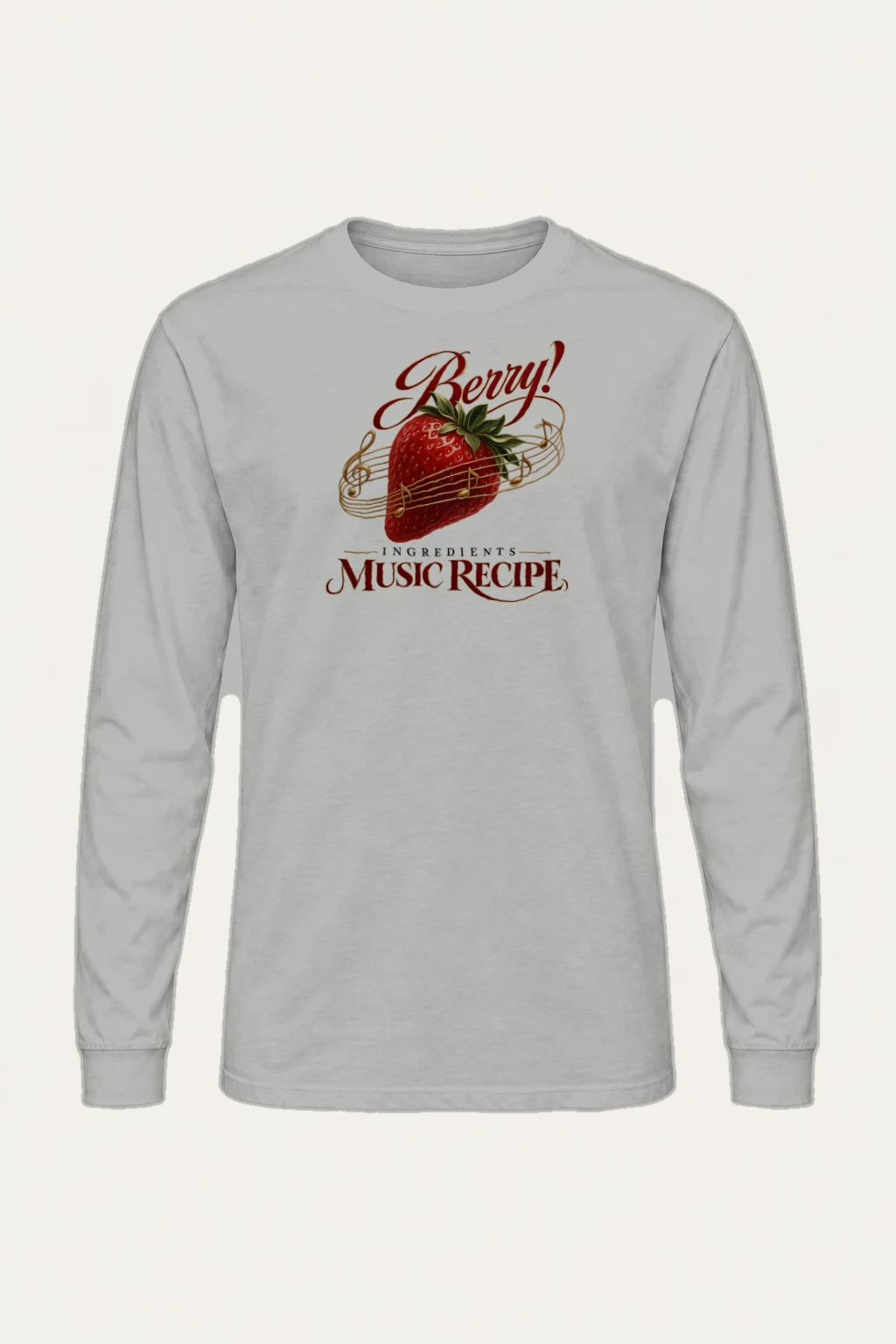 "Berry Music Recipe" Unisex Longsleeve T-shirt | Gildan 2400