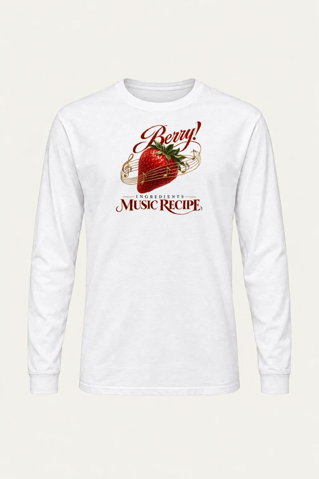 "Berry Music Recipe" Unisex Longsleeve T-shirt | Gildan 2400