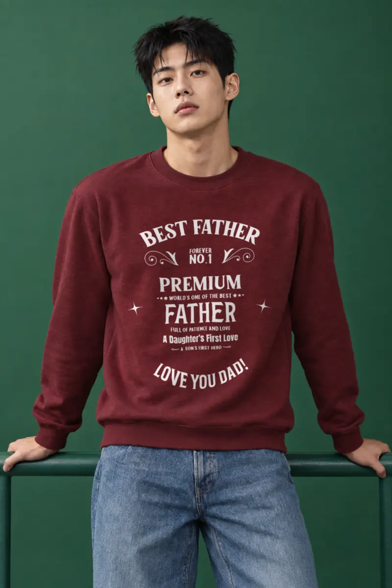 "Best Father Forever" Heavy Blend Unisex Crewneck Sweatshirt