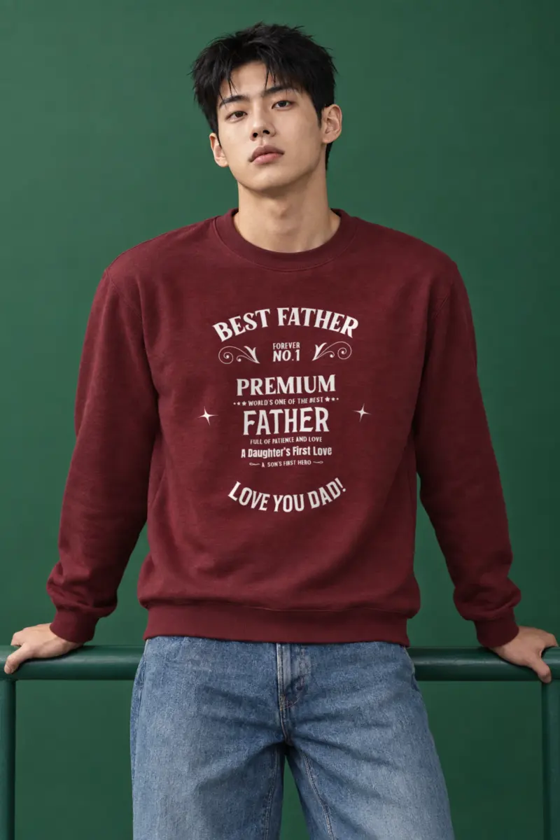"Best Father Forever" Heavy Blend Unisex Crewneck Sweatshirt