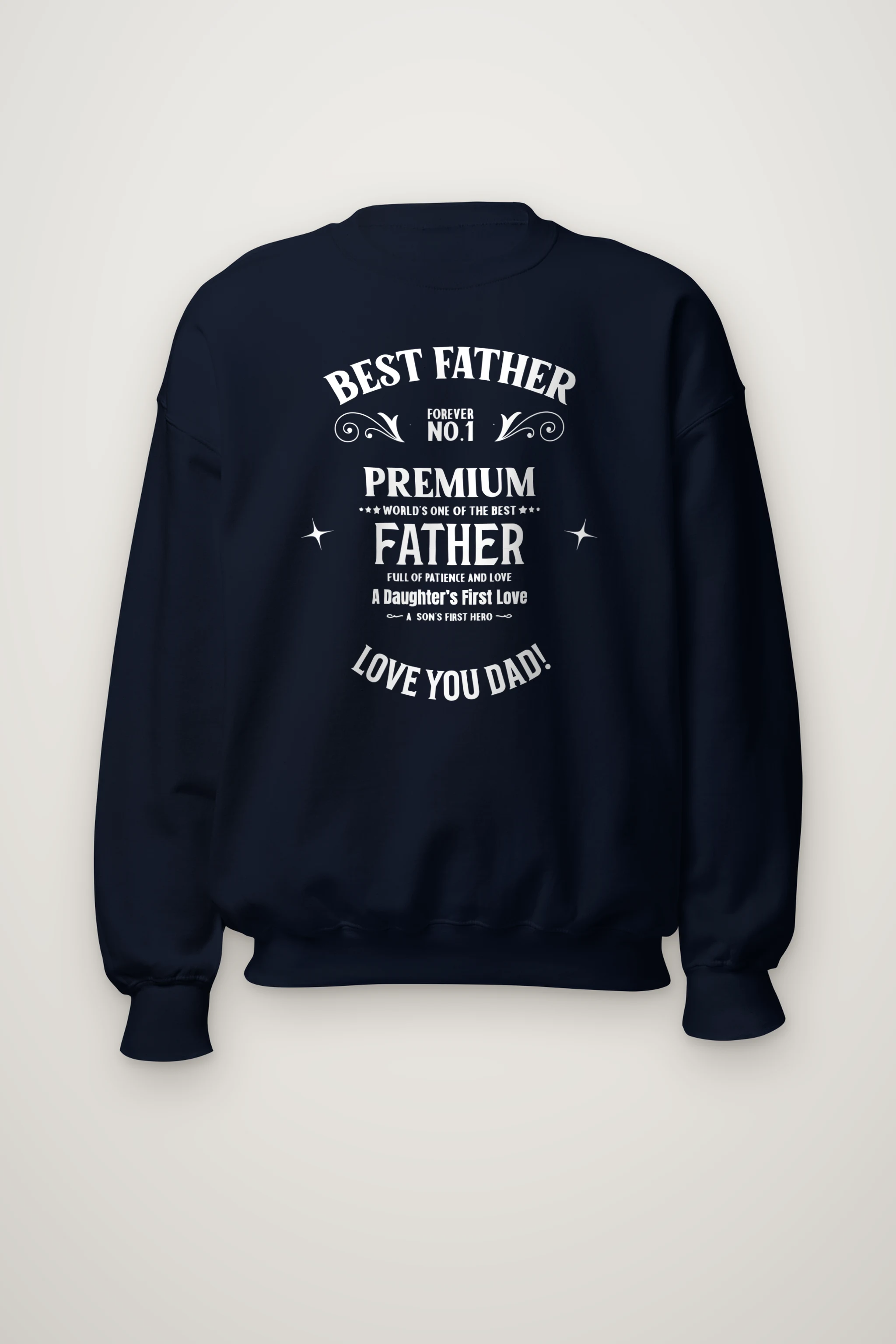 "Best Father Forever" Heavy Blend Unisex Crewneck Sweatshirt