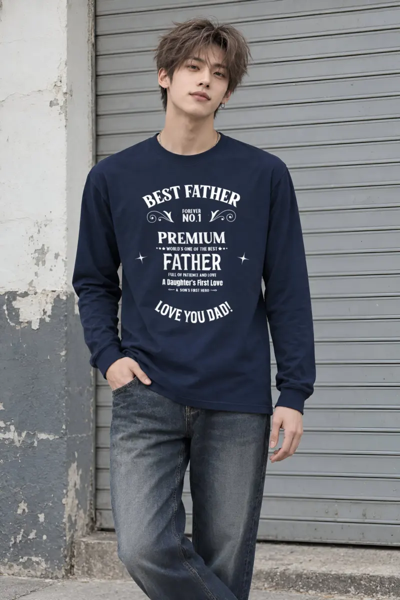 "Best Father Forever" Unisex Longsleeve T-shirt